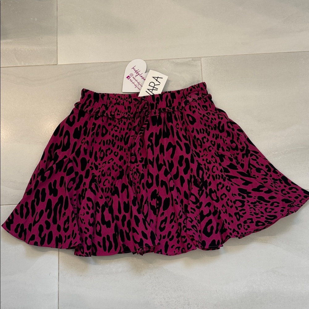 Buddy Love Fuchsia Animal Print Skirt Purchased From Avara